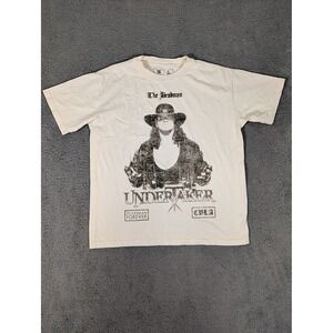 WWE Undertaker Shirt‎ Mens Large White Deadman Forever CBLA Wrestling Tee 2023